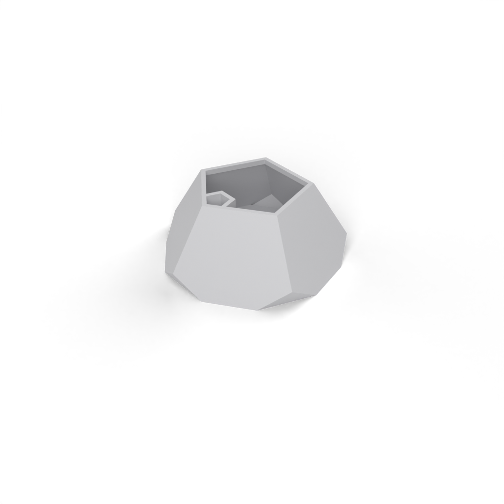 dodecahedron planter plain